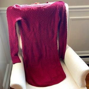 Loft - Maroon Sweater Dress - size small
